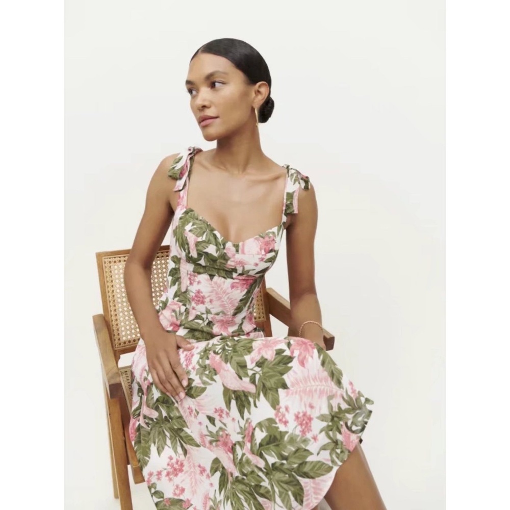 Women's Midi Tropical Dress